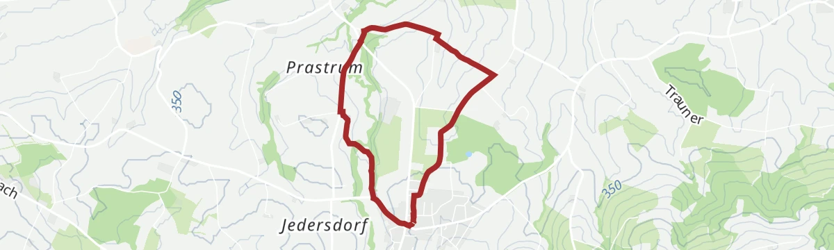 Route map: Biberbacher Kapellenweg Parkfried